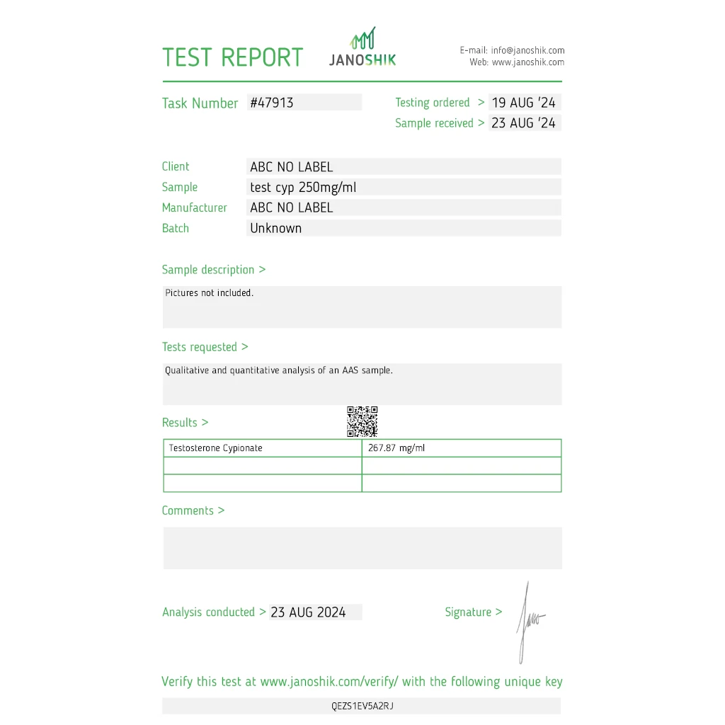 Testosterone Cypionate 250